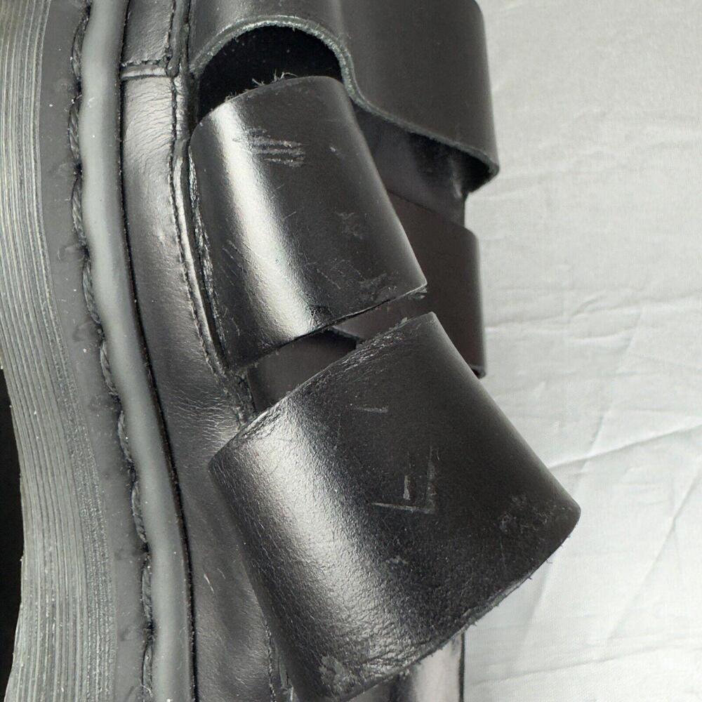 Dr. Martens Women's Clarissa II Gladiator Black Patent Leather Sandals US: 8 - Picture 14 of 15
